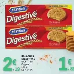 E.Leclerc Bolachas digestivas mcvitie's original promoção
