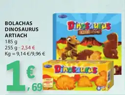 E.Leclerc Bolachas dinosaurus artiach promoção