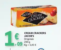 E.Leclerc Cream crackers jacob's originais promoção