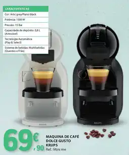 E.Leclerc Maquina de café dolce gusto krups promoção