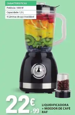 E.Leclerc Liquidificadora + moedor de café raf promoção