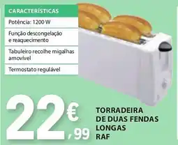E.Leclerc Torradeira de duas fendas longas raf promoção