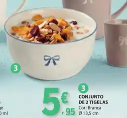 E.Leclerc Conjunto de 2 tigelas 13.5cm promoção