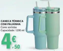 E.Leclerc Caneca térmica com palhinha promoção
