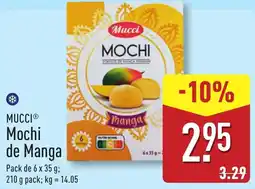 ALDI MUCCI Mochi de Manga promoção