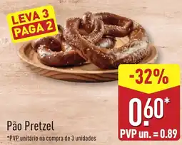 ALDI Pão Pretzel promoção
