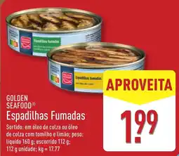 ALDI GOLDEN SEAFOOD Espadilhas fumadas promoção