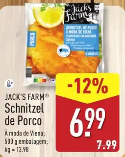 ALDI JACK'S FARM Schnitzel de Porco promoção