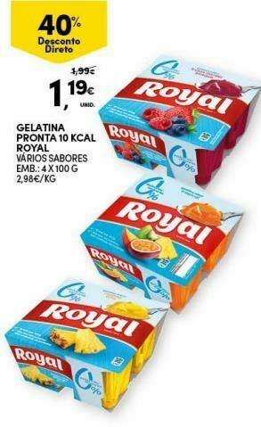 Continente Bom dia Gelatina royal promoção