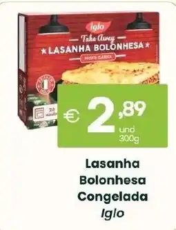 Roque Supermercados Lasanha Bolonhesa Congelada Iglo promoção