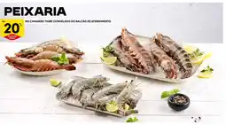 Continente Bom dia No camarão tigre congelado do balcão de atendimento promoção