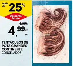 Continente Bom dia Tentáculos de pota grandes continente congelados promoção
