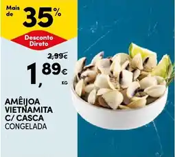Continente Bom dia Amêijoa vietnamita c/ casca congelada promoção