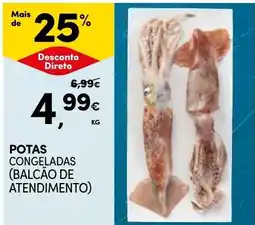 Continente Bom dia Potas congeladas (balcão de atendimento) promoção