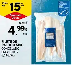 Continente Bom dia Filete de paloco msc congelado promoção