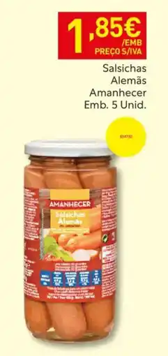 Recheio Salsichas Alemãs Amanhecer promoção