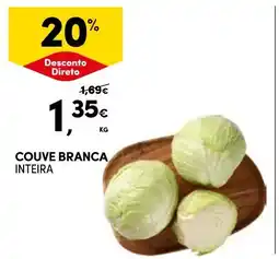 Continente Bom dia Couve branca inteira promoção