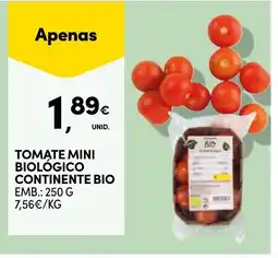 Continente Bom dia Tomate mini biológico continente bio promoção