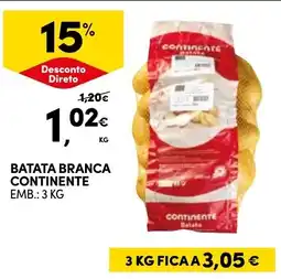 Continente Bom dia Batata branca continente promoção