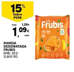 Continente Bom dia Manga desidratada frubis promoção