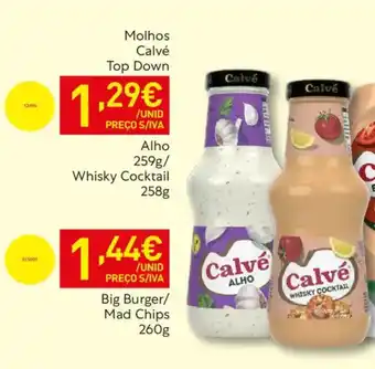 Recheio Molhos Calvé Top Down promoção
