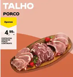 Continente Bom dia Costeletas mistas de porco continente promoção