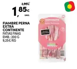 Continente Bom dia Fiambre perna extra continente promoção