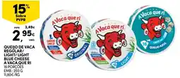 Continente Bom dia Queijo de vaca regular/ light/light blue cheese a vaca que ri promoção