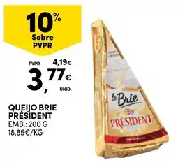 Continente Bom dia Queijo brie président promoção