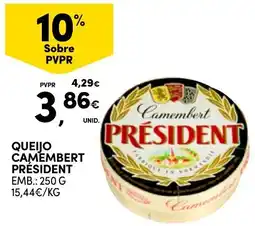 Continente Bom dia Queijo camembert président promoção