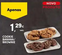 Continente Bom dia Cookie banana/ brownie promoção