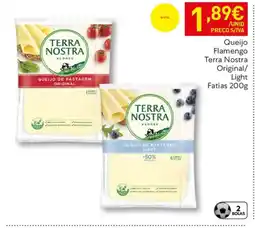 Recheio Queijo Flamengo Terra Nostra Original/ Light Fatias promoção