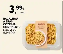 Continente Bom dia Bacalhau à brás cozinha continente promoção