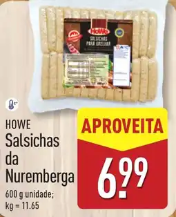 ALDI HOWE Salsichas da Nuremberga promoção