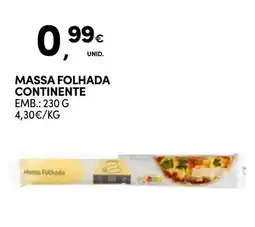 Continente Bom dia Massa folhada continente promoção