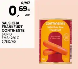Continente Bom dia Salsicha frankfurt continente promoção