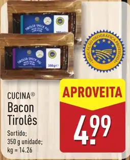 ALDI CUCINA Bacon Tirolês promoção