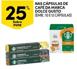 Continente Bom dia Nas cápsulas de café da marca dolce gusto (emb.: 10 e 12 cápsulas) promoção