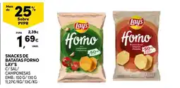 Continente Bom dia Snacks de batatas forno lay's promoção