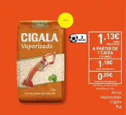 Recheio Arroz Vaporizado Cigala promoção