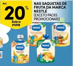 Continente Bom dia Nas saquetas de fruta da marca nestlé promoção