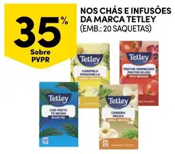 Continente Bom dia Nos chás e infusões da marca tetley promoção