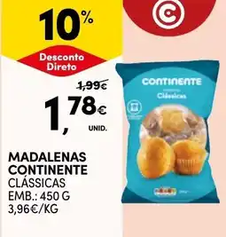 Continente Bom dia Madalenas continente clássicas promoção