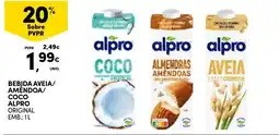 Continente Bom dia Bebida aveia/ amendoa/ coco alpro promoção