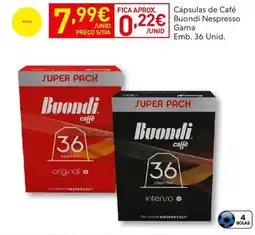 Recheio Cápsulas de Café Buondi Nespresso promoção