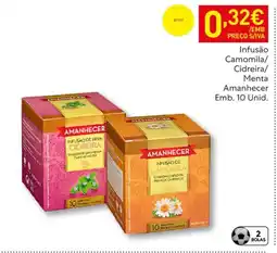 Recheio Infusão Camomila/ Cidreira/ Menta Amanhecer Emb. 10 Unid. promoção