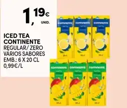 Continente Bom dia Iced tea continente promoção