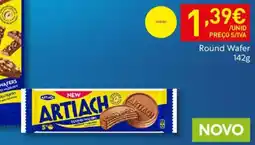 Recheio Bolacha Artiach Round Wafer promoção
