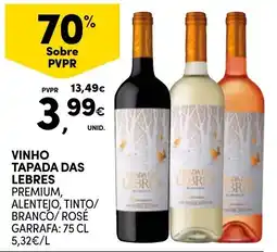 Continente Bom dia Vinho tapada das lebres promoção