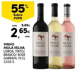 Continente Bom dia Vinho mula velha lisboa, tinto/ branco/rosé promoção